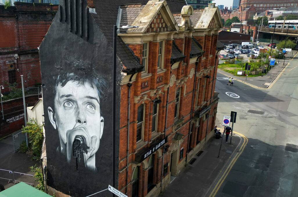 Manchester mural of Joy Division frontman.
