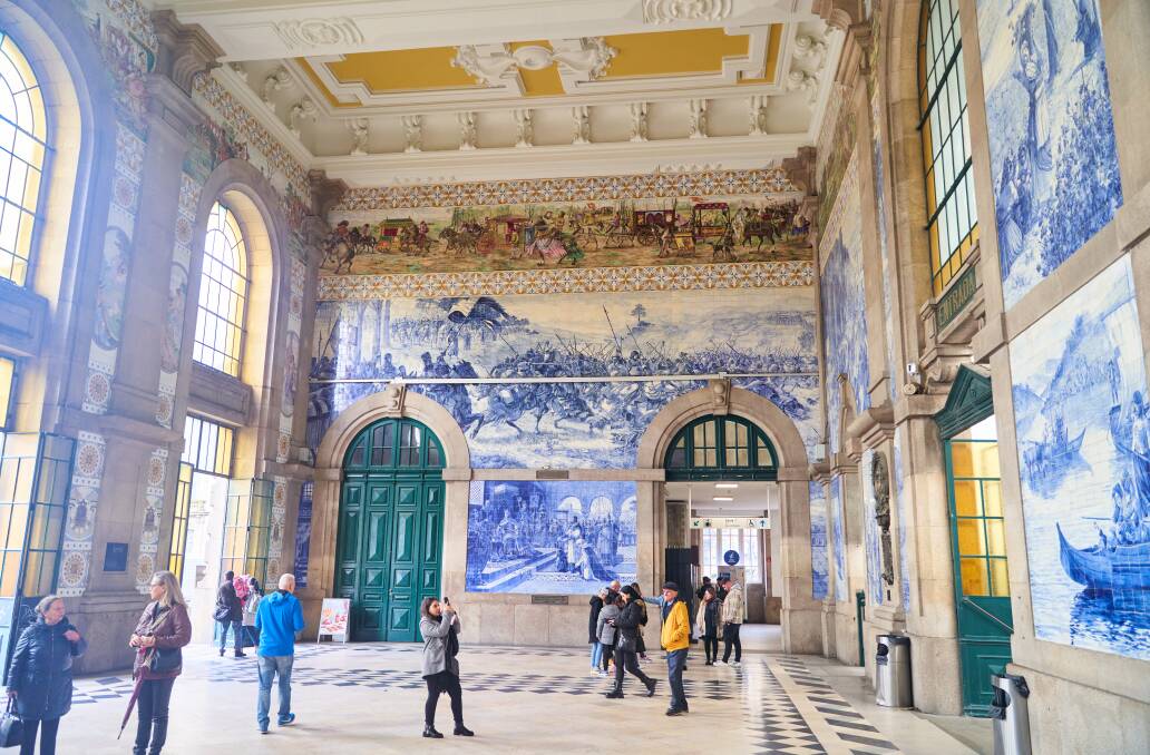 Sao Bento Railway Station in Porto. Picture by Getty Images