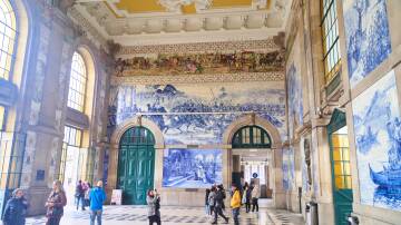 Sao Bento Railway Station in Porto. Picture by Getty Images