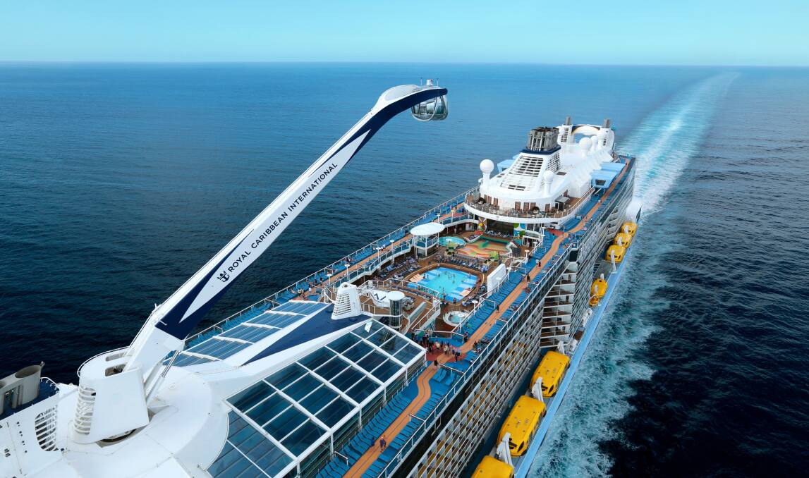 Full steam ahead on Royal Caribbean's Ovation of the Seas. Full steam ahead on Royal Caribbean's Ovation of the Seas.