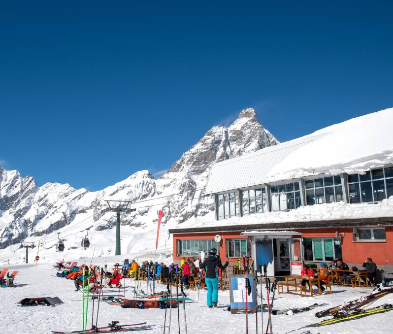 Breuil-Cervinia ski resort set against the Matterhorn. Picture: Getty Images Breuil-Cervinia ski resort set against the Matterhorn. Picture: Getty Images