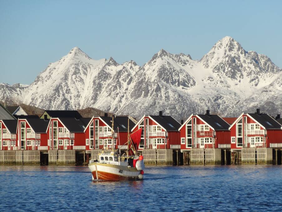 Svolvaer in the Lofoten Islands. Svolvaer in the Lofoten Islands.