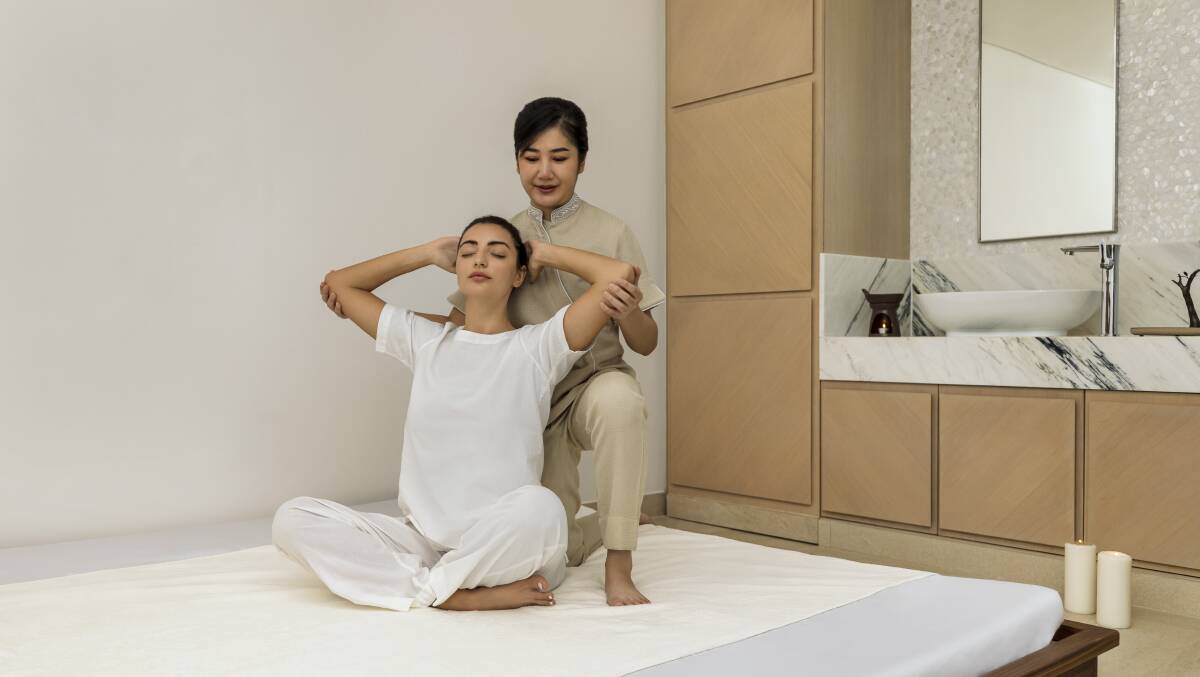 A wellness session in progress.