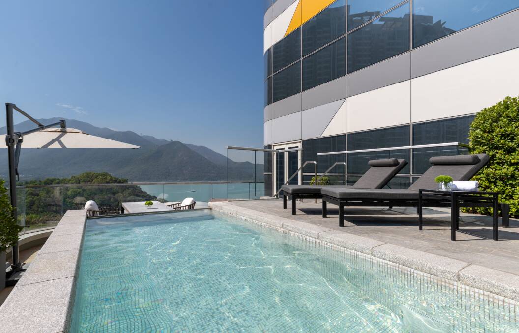 The family-friendly rooftop pool. The family-friendly rooftop pool.