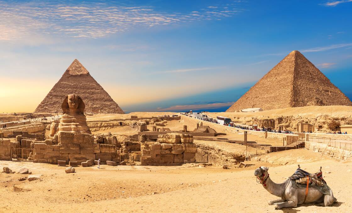 The pyramids and Sphinx at Giza. Picture: Shutterstock The pyramids and Sphinx at Giza. Picture: Shutterstock