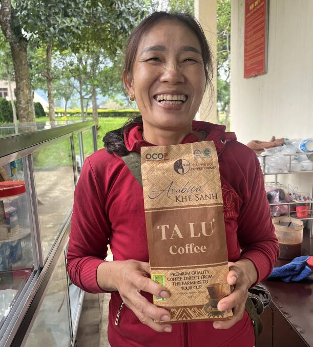 A local coffee seller. A local coffee seller.
