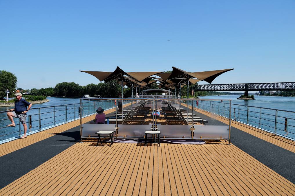 On the sundeck of the AmaCerto. Picture by Michael Spalluci