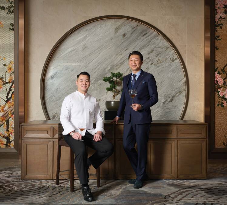 Chef Jayson Tang and sommelier Kelvin Ziea.