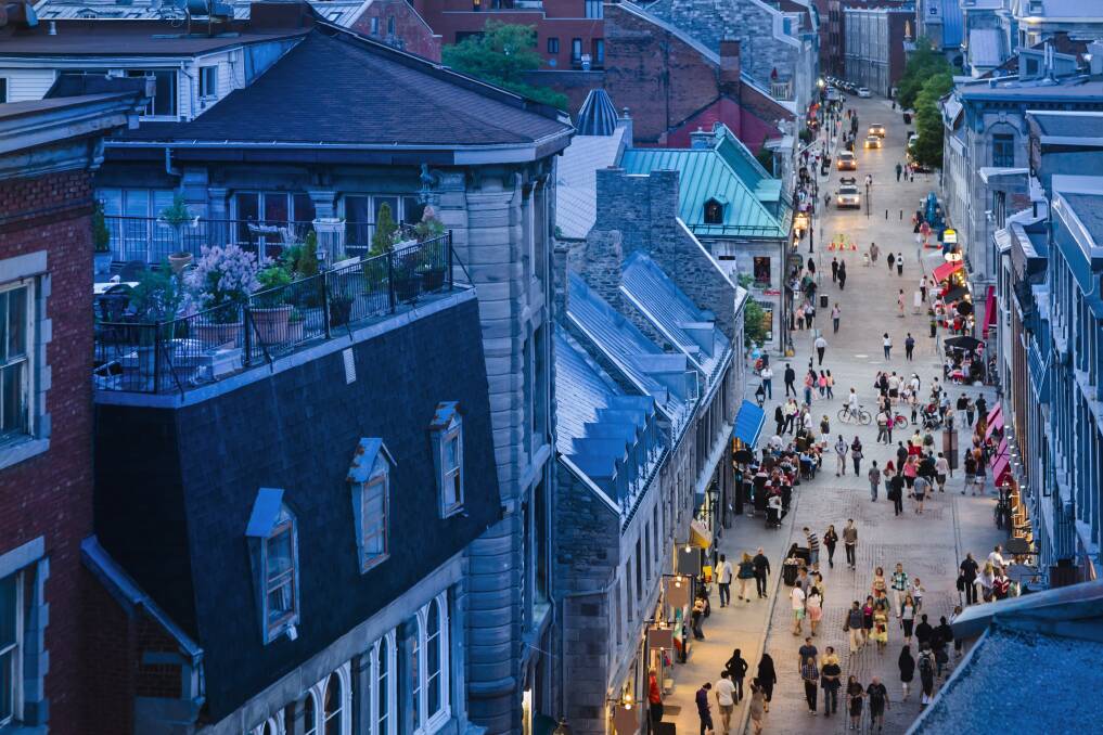 Rue Saint-Paul, Old Montreal. Picture: Getty Images Rue Saint-Paul, Old Montreal. Picture: Getty Images