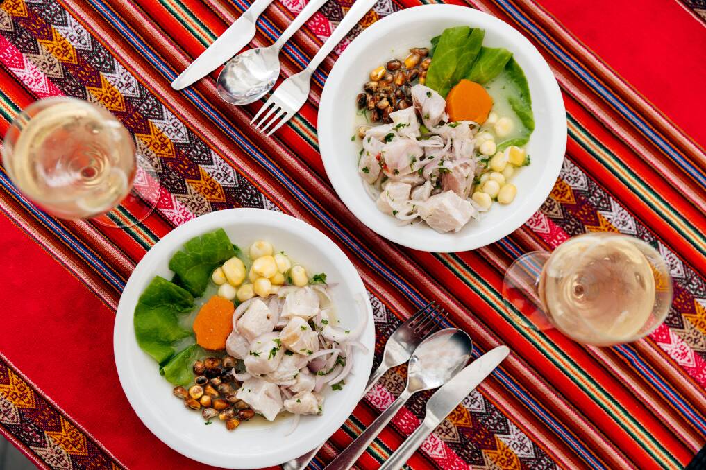Ceviche is served in a Peruvian restaurant. Picture: Getty Images Ceviche is served in a Peruvian restaurant. Picture: Getty Images