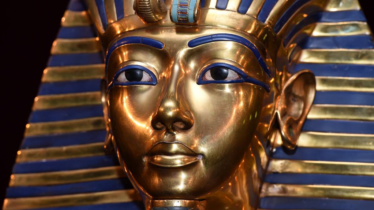 Death mask of Tutankhamun. Picture: Getty Images Death mask of Tutankhamun. Picture: Getty Images
