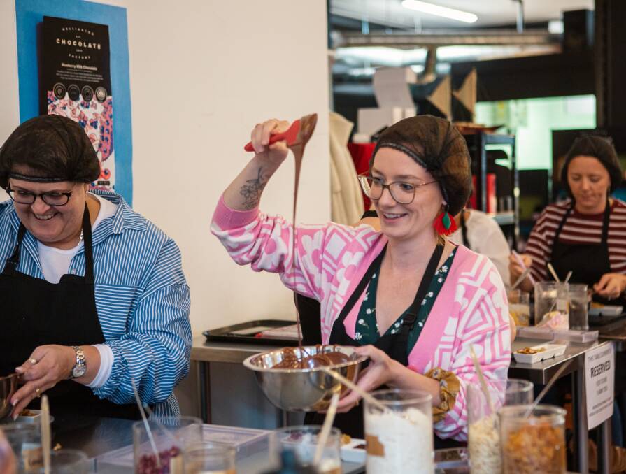 A workshop at Wellington Chocolate Factory.