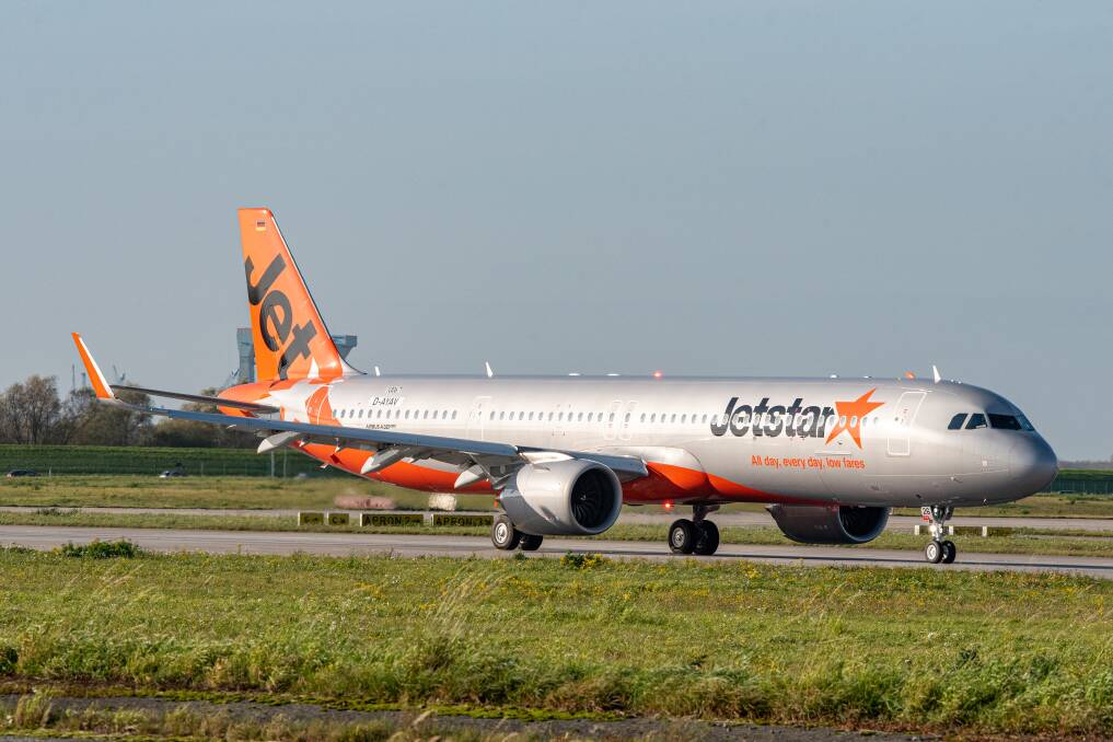 A Jetstar aircraft.