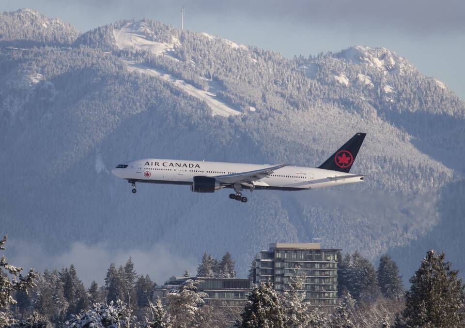An Air Canada Boeing 777-200LR.