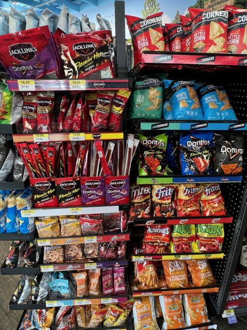 Row upon row of snacks that could give Willy Wonka an inferiority complex.