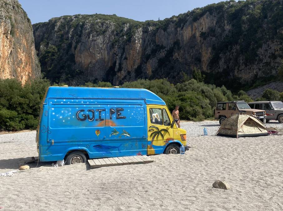 A beach in Albania. A beach in Albania.
