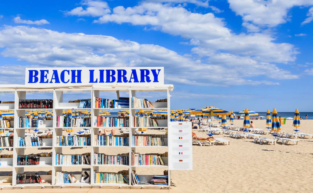 Beach library in Bulgaria.
