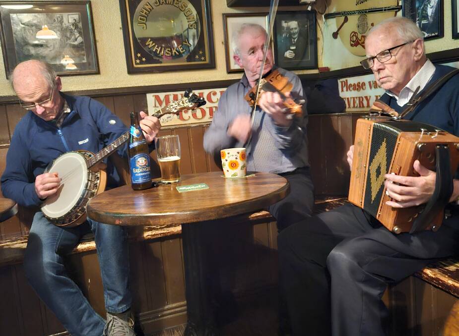 Musicians at Matt Molloy's pub in Westport. Picture: Natascha Mirosch