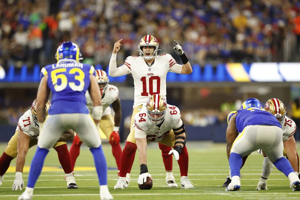 The 49ers v the Rams. Picture by Getty Images The 49ers v the Rams. Picture by Getty Images