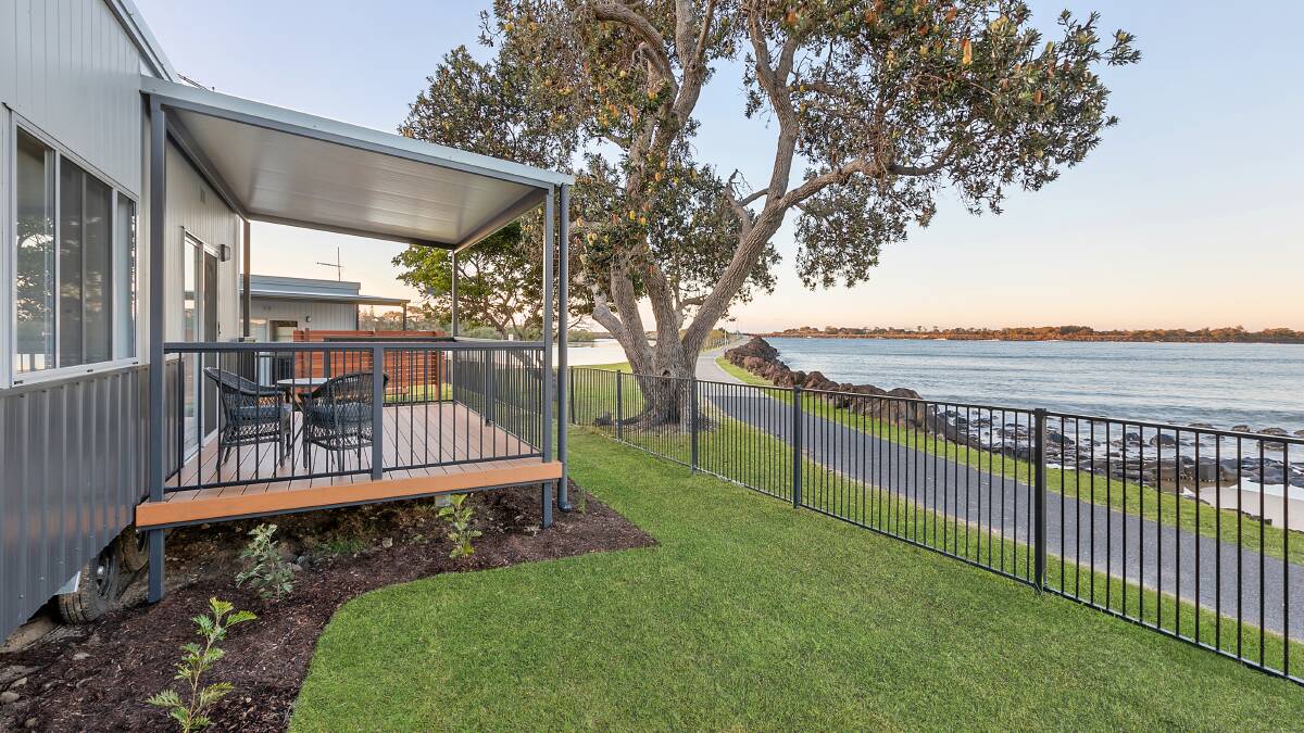 The tiny homes have lovely views. The tiny homes have lovely views.