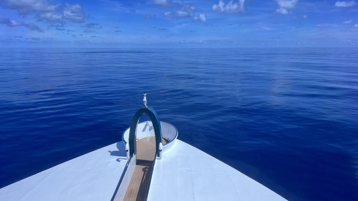 Crossing equatorial waters. Picture by Jacqueline Windh
