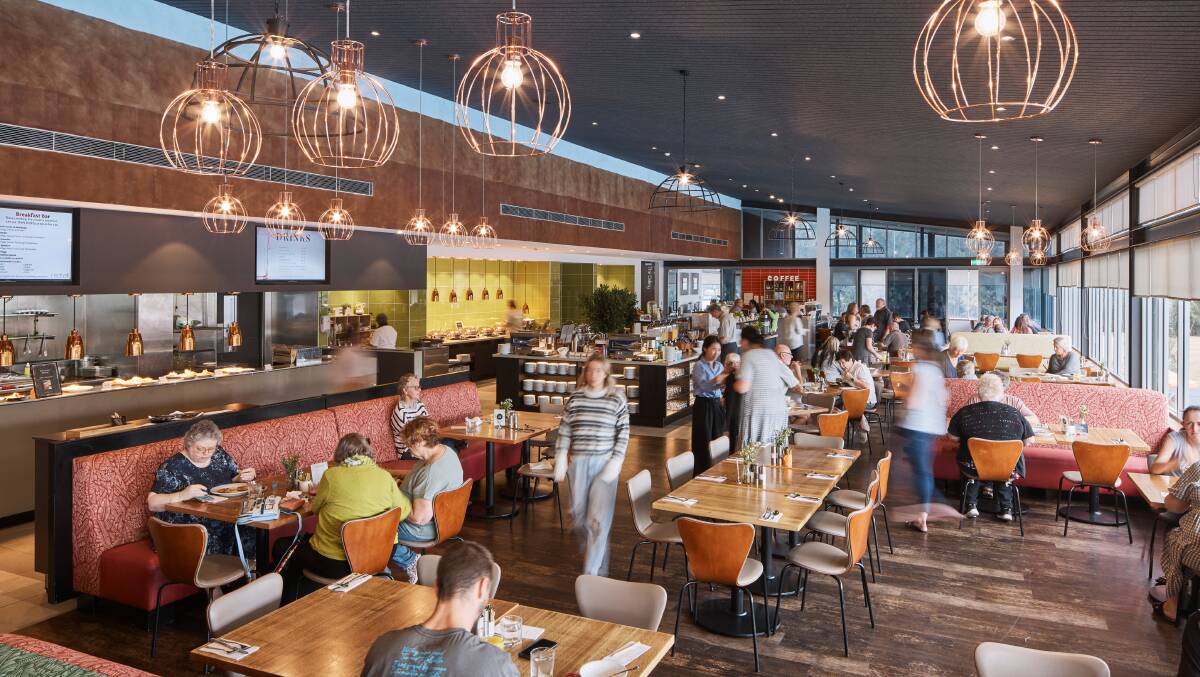 An onsite restaurant. An onsite restaurant.