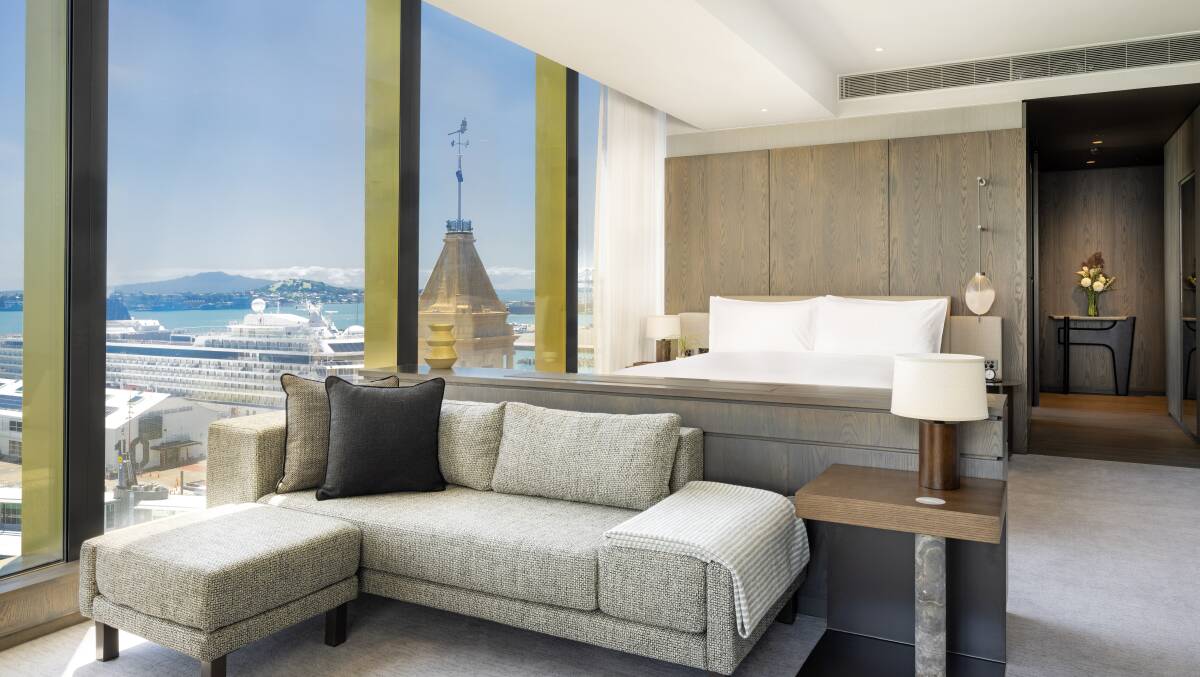 Inside a guestroom.