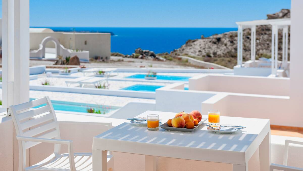 A table with a view. A table with a view.