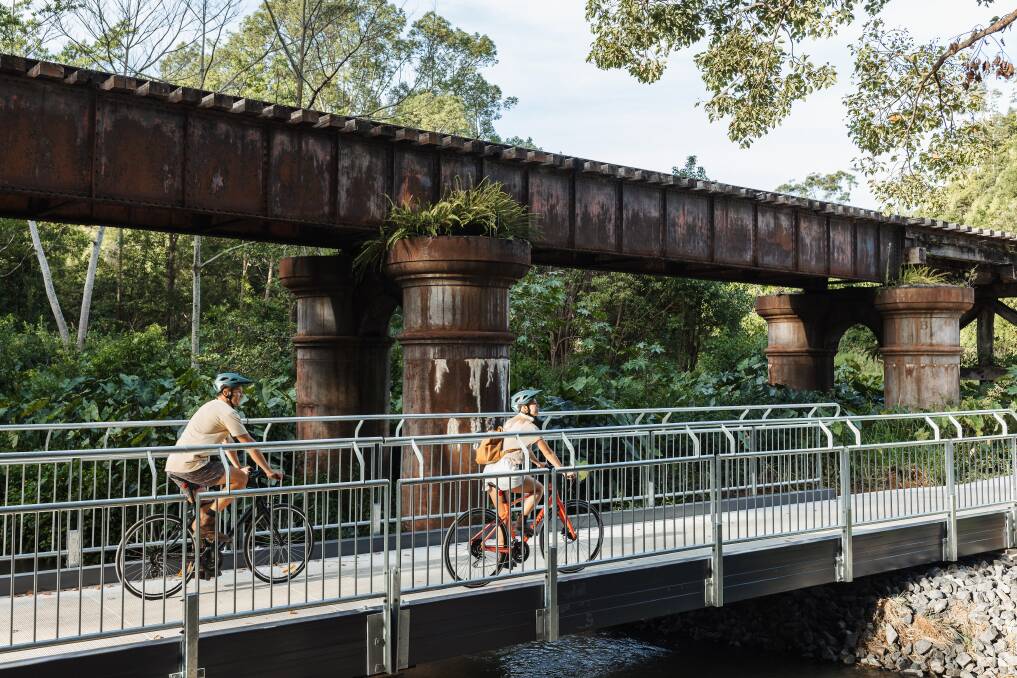 One of the 18 bridges on the rail trail.