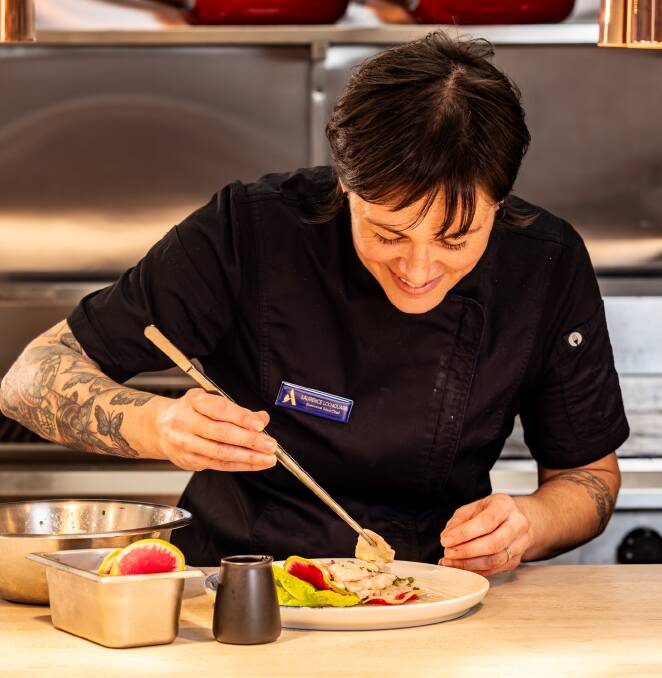 Chef Laurence Lochouarn in the Poolhouse Bar and Kitchen. Chef Laurence Lochouarn in the Poolhouse Bar and Kitchen.