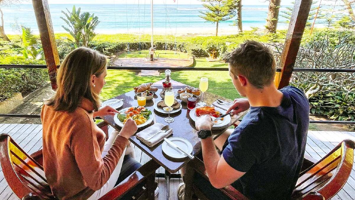 Breakfast at Kims Beachside Retreat.