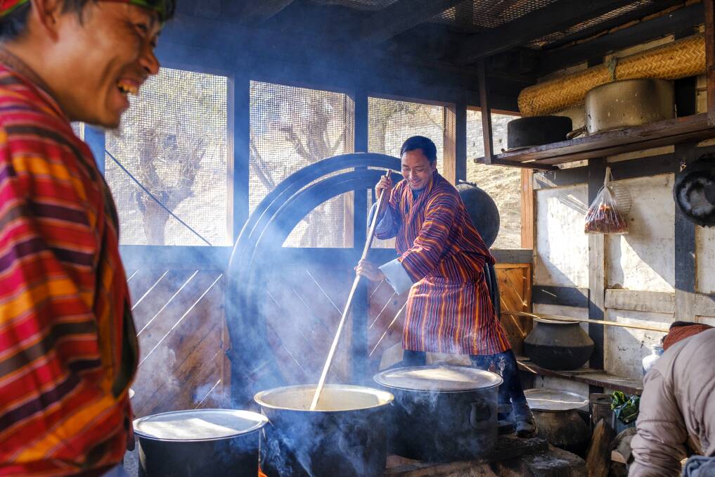 Festival food is prepared. Picture: Lynn Gail Festival food is prepared. Picture: Lynn Gail
