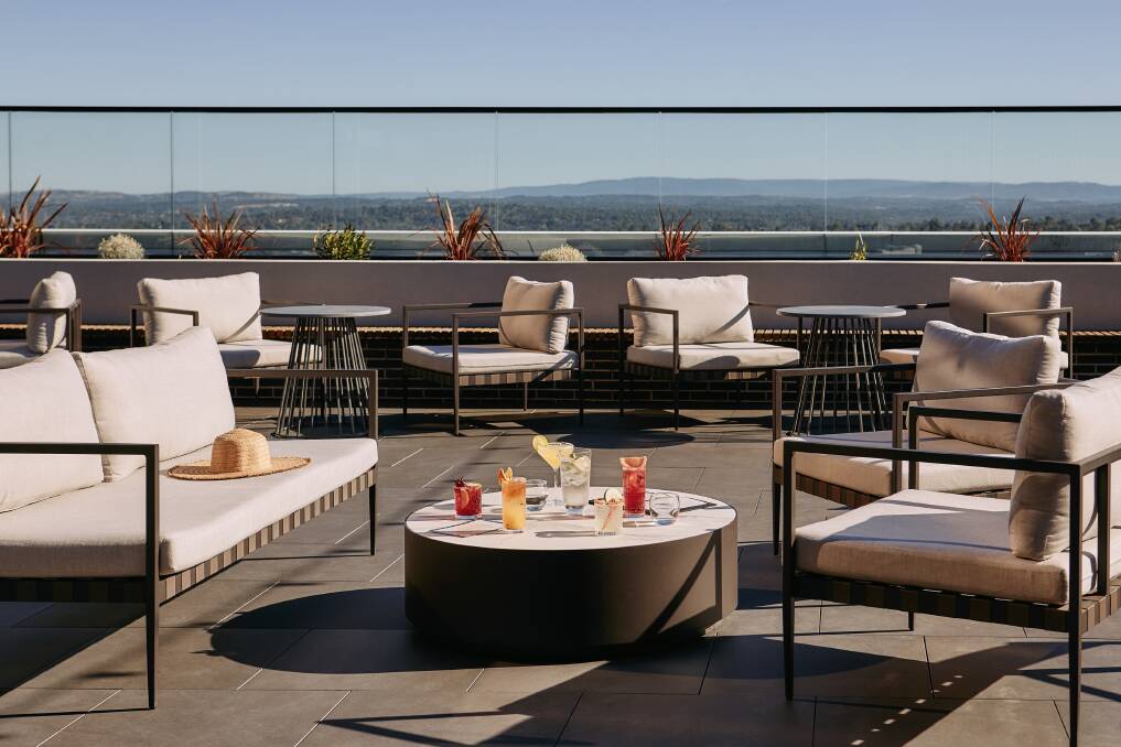 The rooftop deck. The rooftop deck.