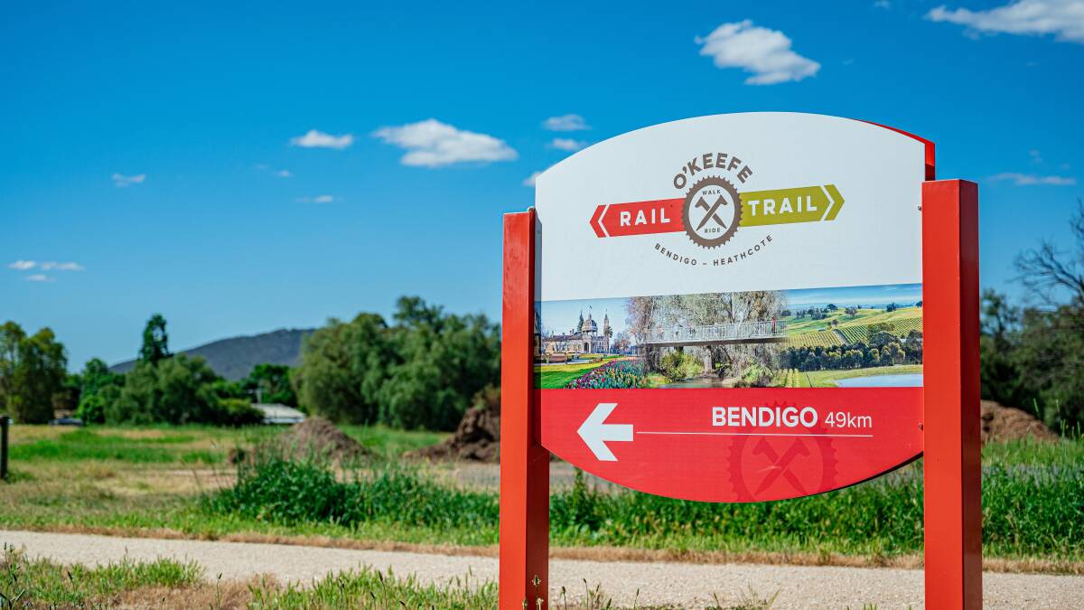 Signage on the trail.