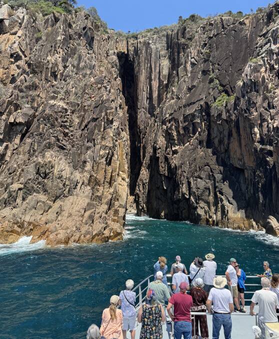On excursion in Port Stephens. On excursion in Port Stephens.