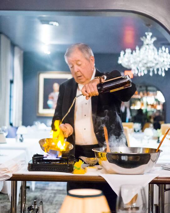 Table-side service at Melvyn's, Ingleside. Table-side service at Melvyn's, Ingleside.