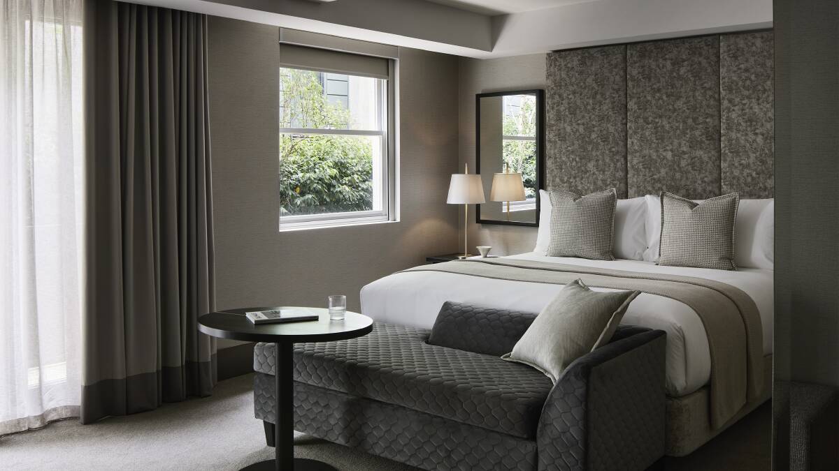 Inside a guestroom. Inside a guestroom.