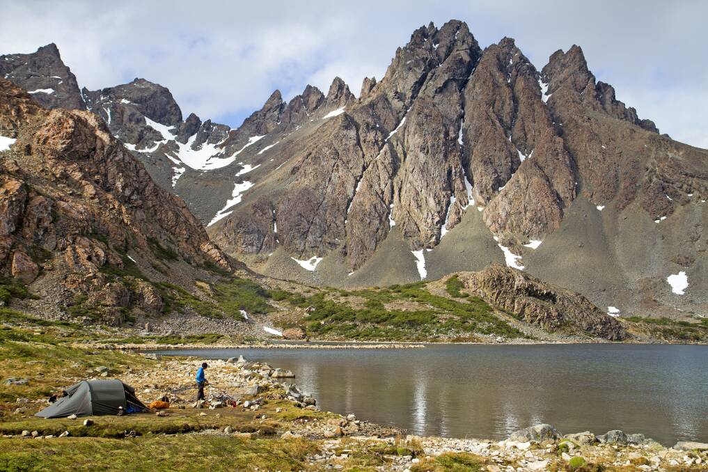 Camping on the Dientes Circuit, Chile. Picture: Andrew Bain