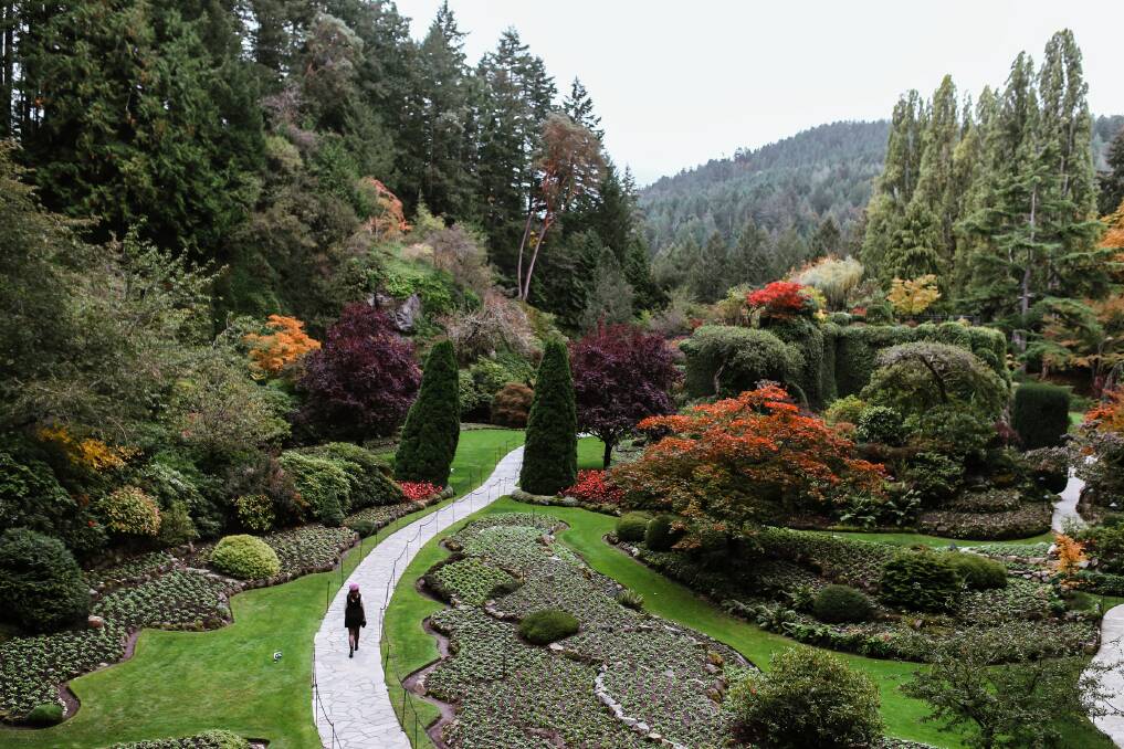 The historic Butchart Gardens.