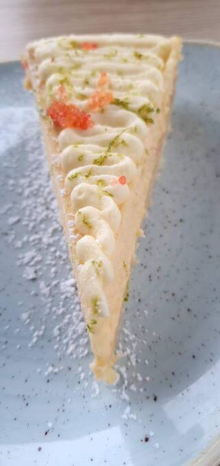 Macadamia key lime pie.Picture: Natascha Mirosch Macadamia key lime pie.Picture: Natascha Mirosch