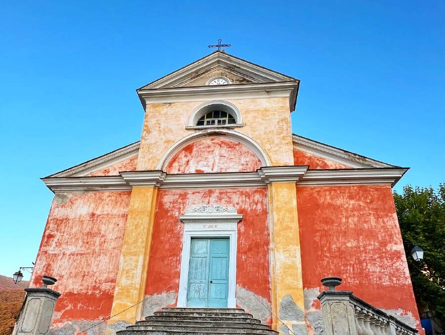 Church of Saint Julie, Nonza. Picture: Susan Gough Henly Church of Saint Julie, Nonza. Picture: Susan Gough Henly