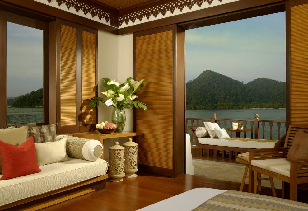 A hill villa at Pangkor Laut Resort. A hill villa at Pangkor Laut Resort.