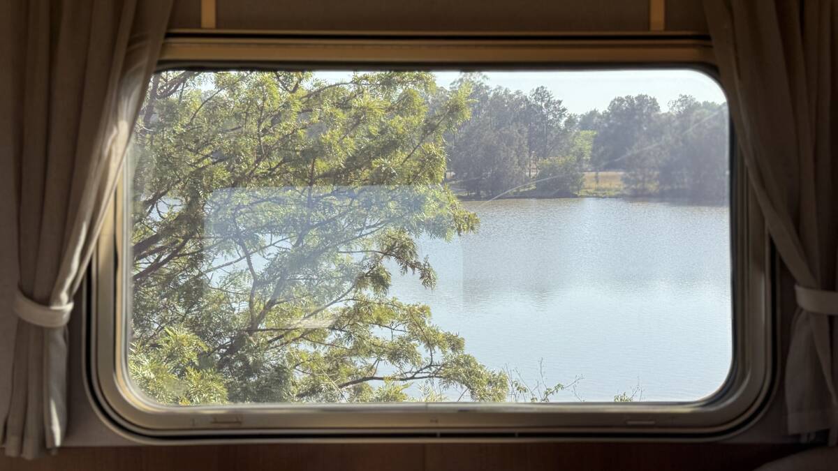 Ever-changing view from the window. Ever-changing view from the window.