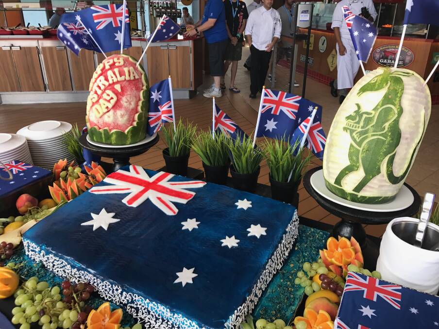 Australia Day on the Carnival Spirit in 2017. 