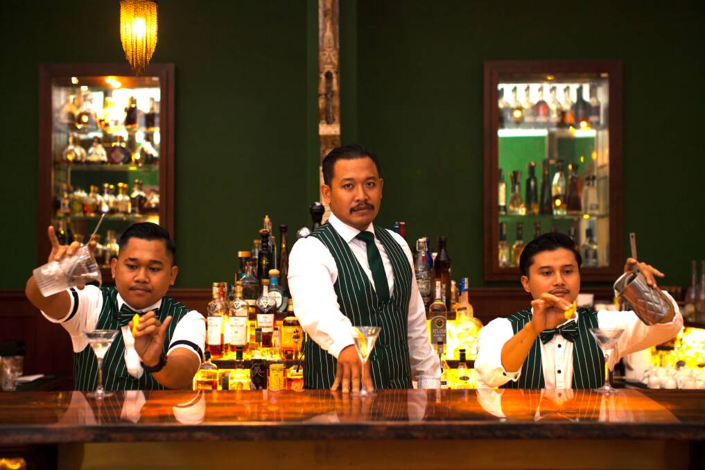 Bartenders at Pinstripe. Bartenders at Pinstripe.