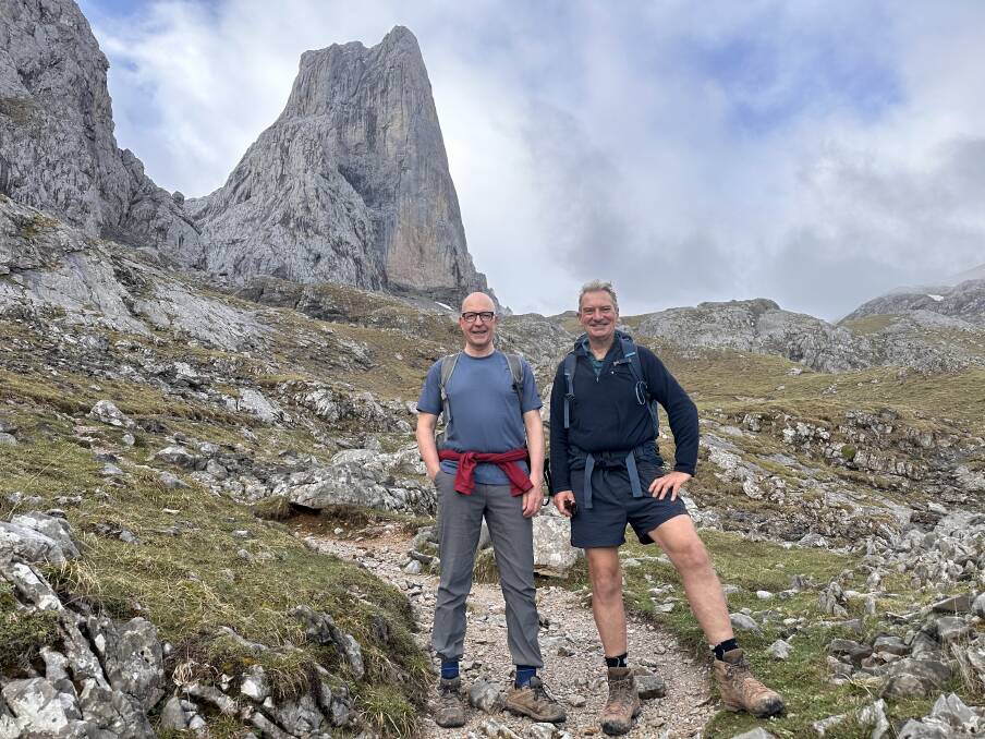 The writer (right) with his trekking partner Phil. The writer (right) with his trekking partner Phil.