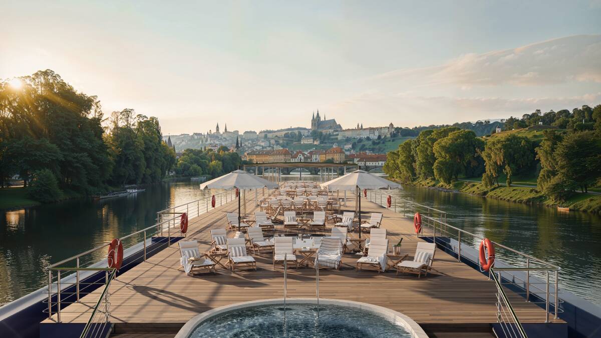 A render of the sun deck of APT's new Ostara and Solara vessels.