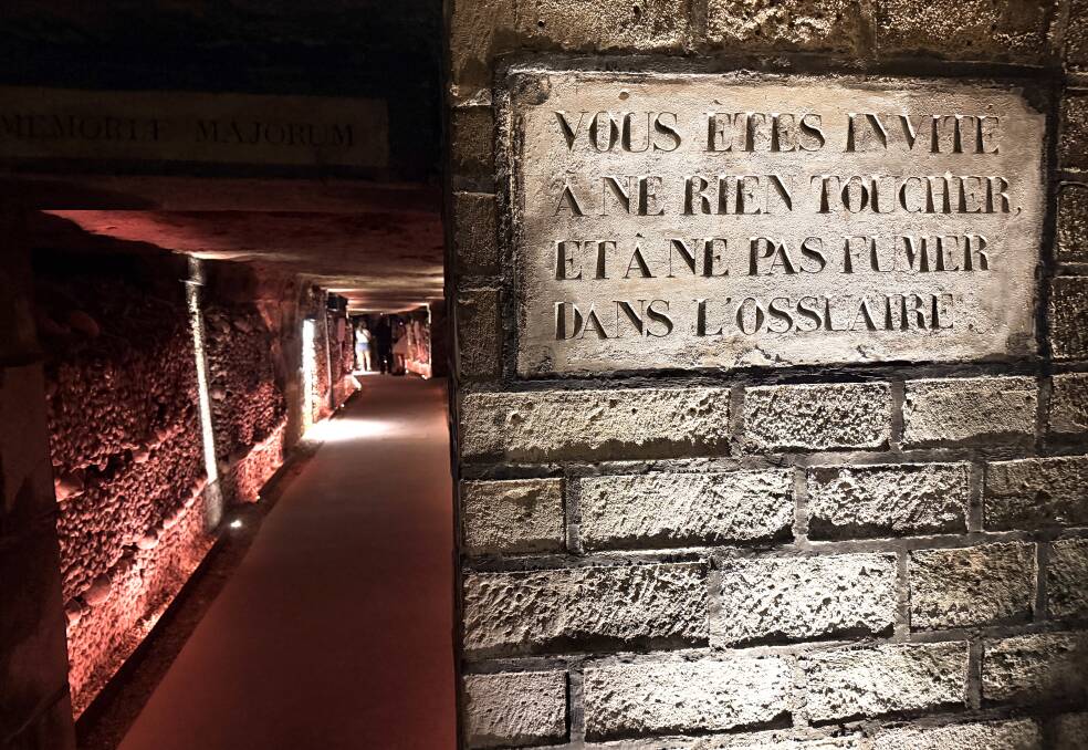 A tunnel through the Catacombs. Picture by Dan Slater
