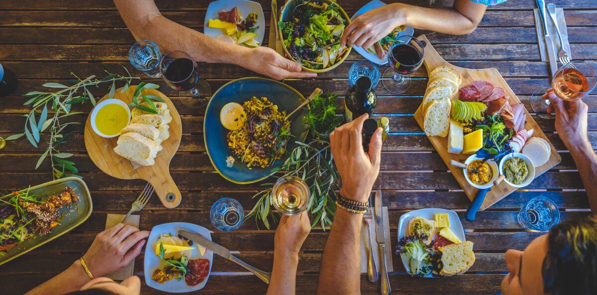 A feast at Olio Bello. Picture: Tourism Western Australia A feast at Olio Bello. Picture: Tourism Western Australia