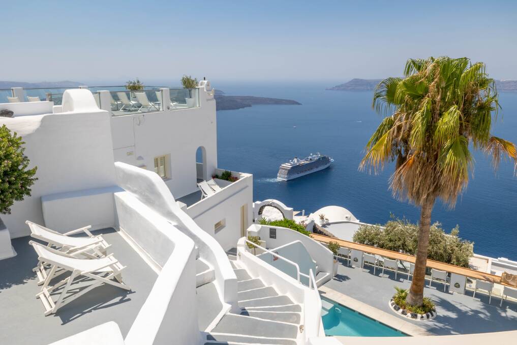 The Riviera off Santorini.